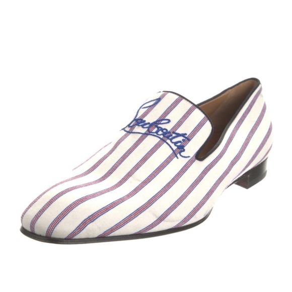 Christian Louboutin Striped Loafers - Picture 3 of 5